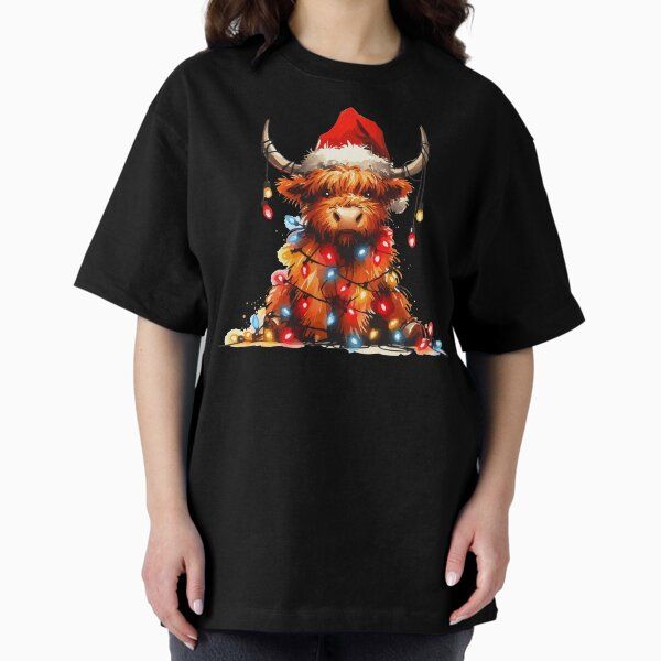 Christmas Highland Cow Heilan Coo Christmas Lights