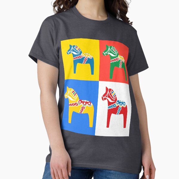Dala Horses Dalarna Squares Sweden Horse Dalecarlian Swedish Colorful Dala Host